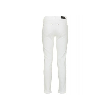 Jeans e pantaloni in cotone bianco