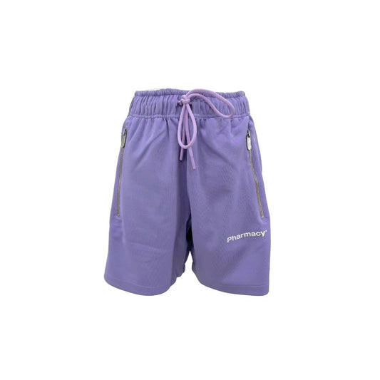 Pantaloncini in poliestere viola