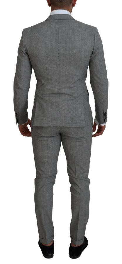 Dsquared² Gray Wool Single Breasted 2 Piece PARIS Suit