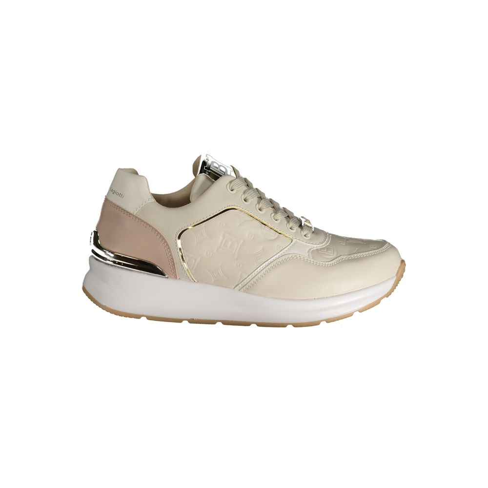 Beige Polyester Sneaker