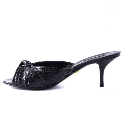 Black Pitone Moluro Sandal