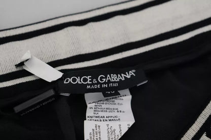 Dolce & Gabbana Black Jogger Jogging Trouser Cotton Pants