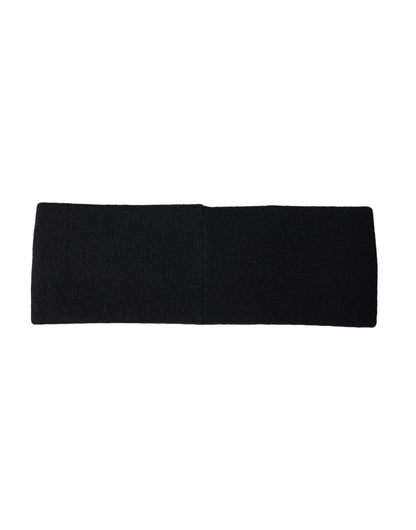 Dolce & Gabbana Black DG Cashmere Knitted Head Band Hat Men