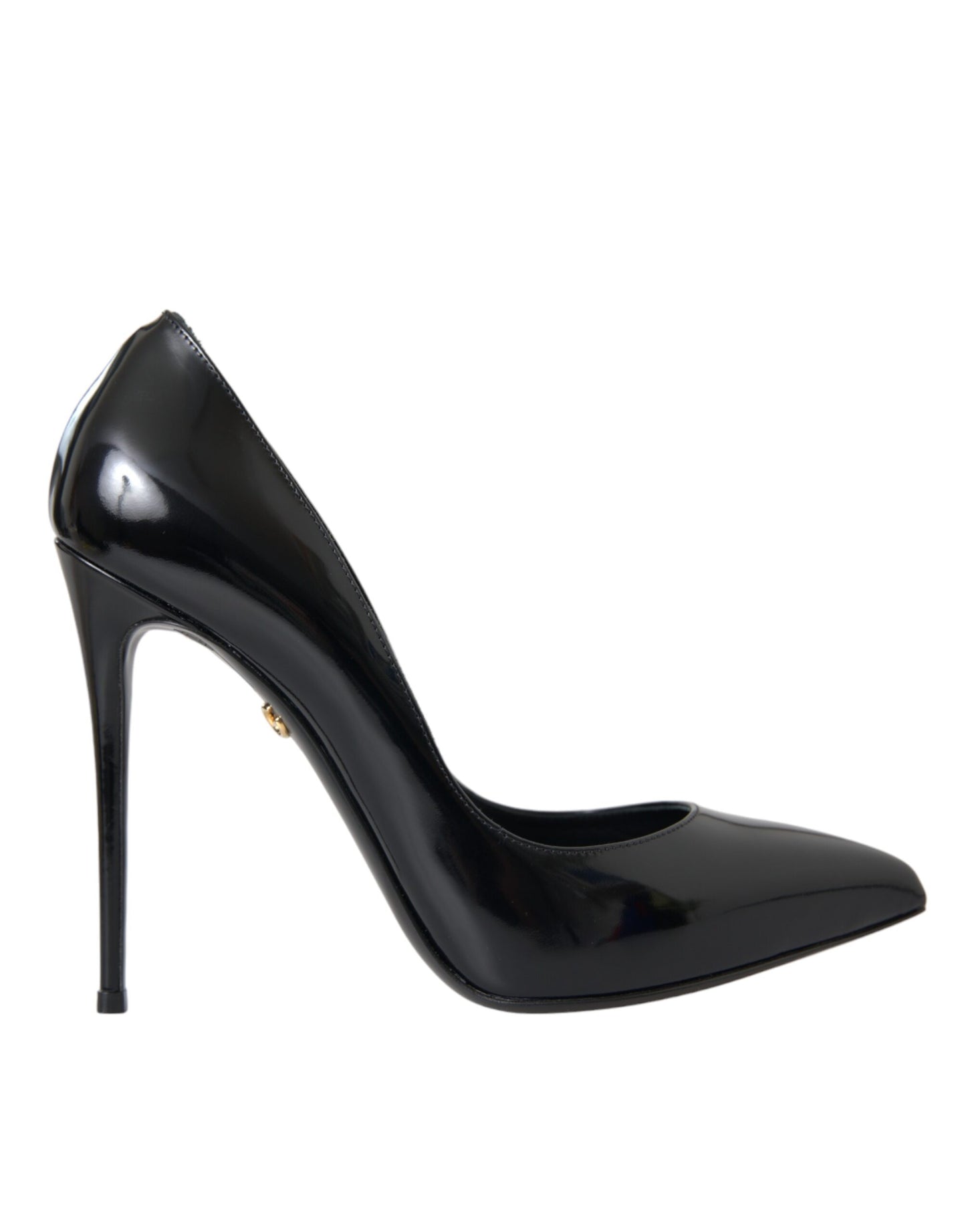 Dolce & Gabbana Black Patent Leather High Heels Pumps Shoes