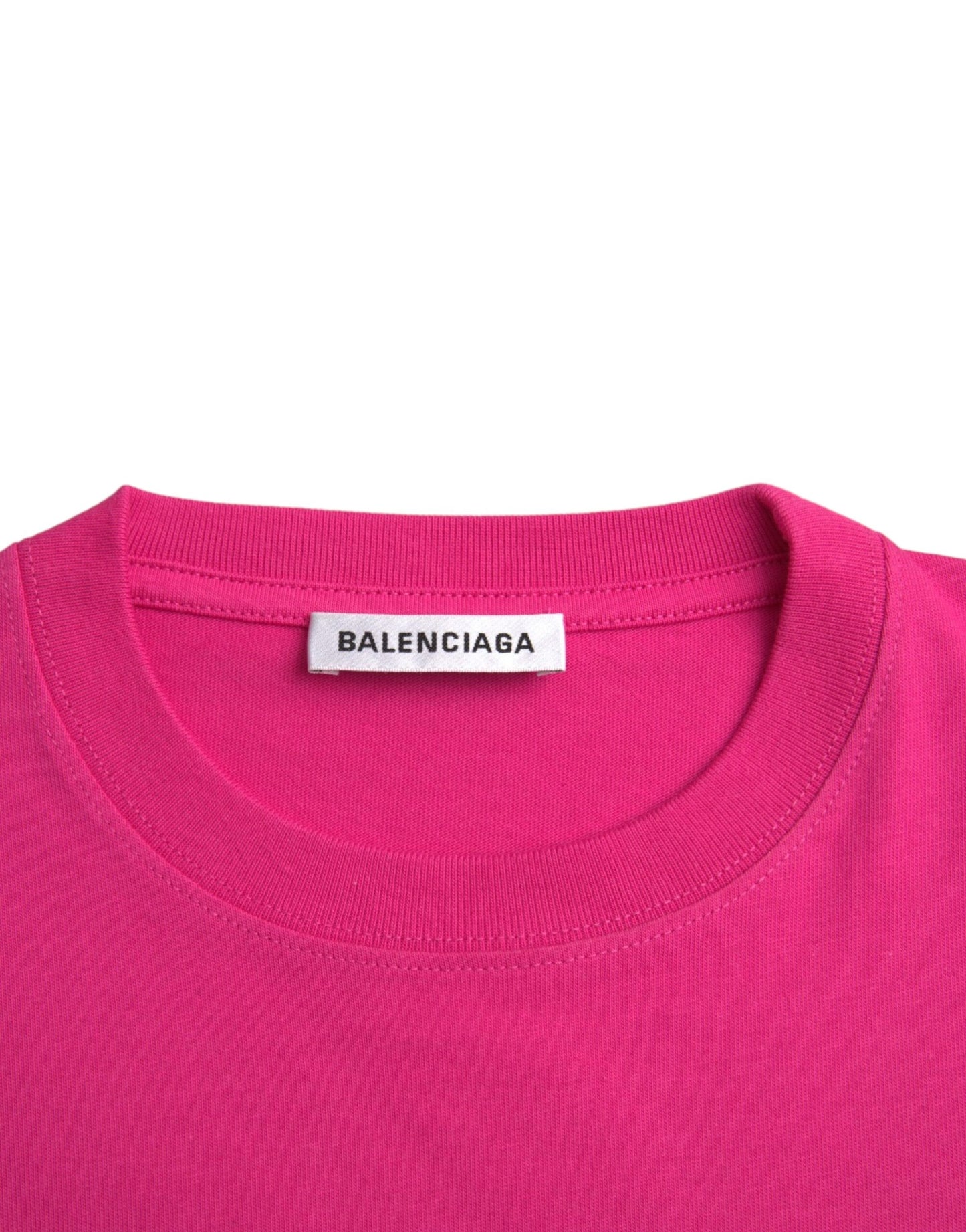 Pink Cotton Crew Neck Short Sleeves Tee Top T-shirt