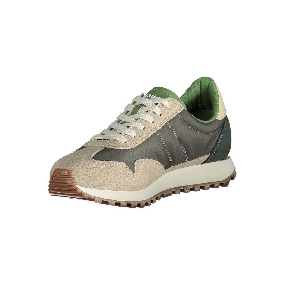 Blauer Beige Polyester Men Sneaker