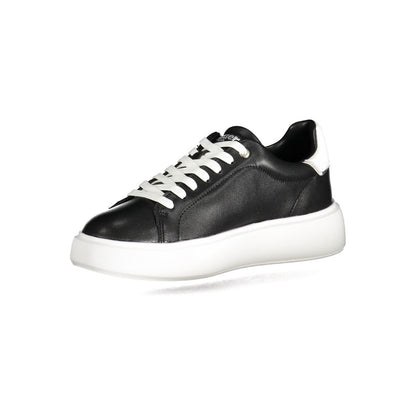 Black Polyester Sneaker