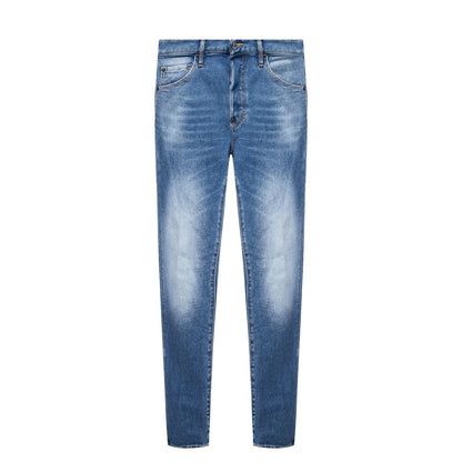 Jean et pantalon en coton bleu