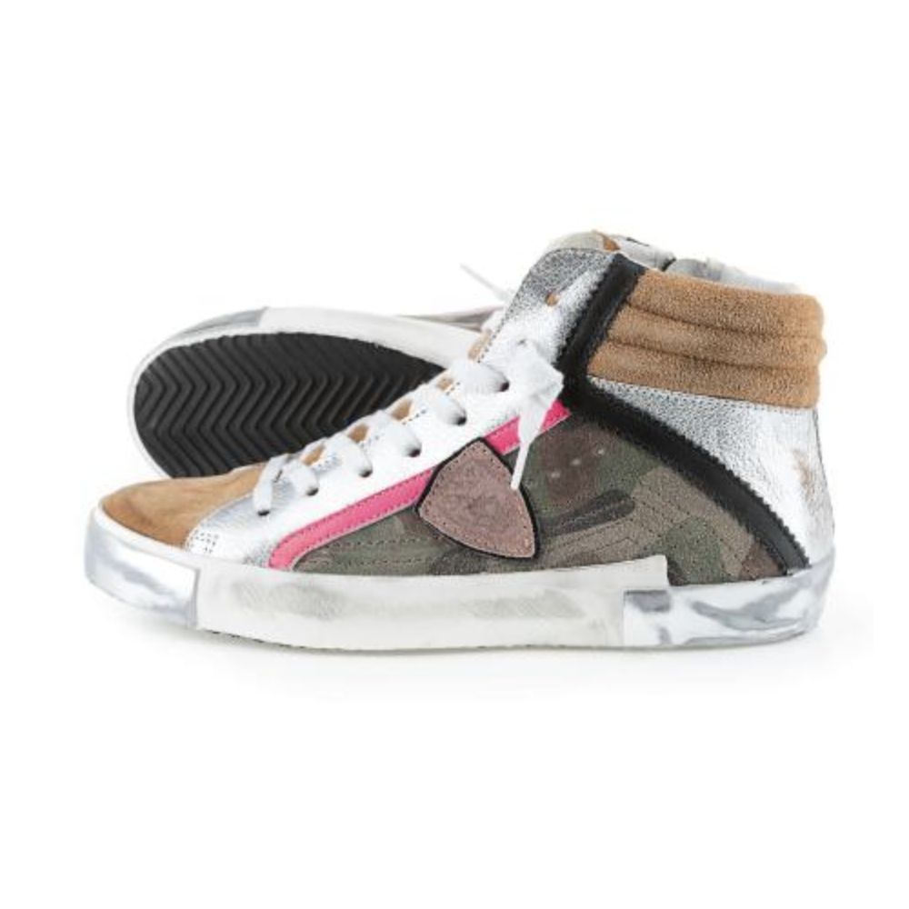 Sneaker in pelle militare