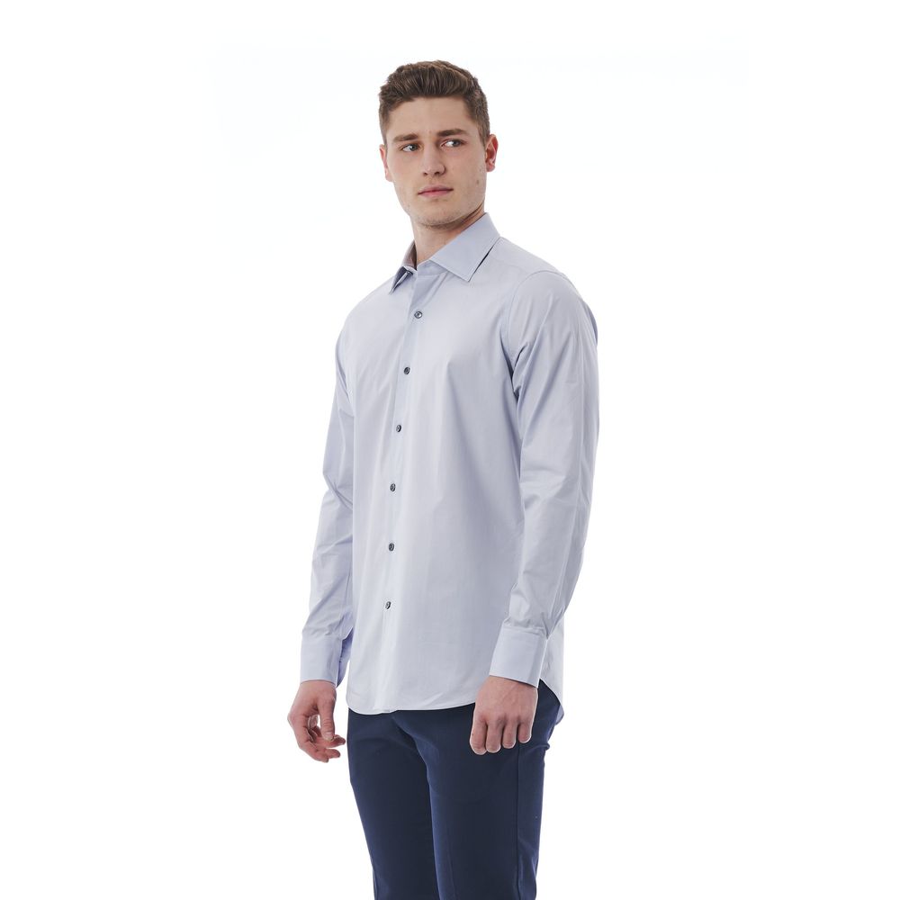 Bagutta Gray Cotton Men Shirt