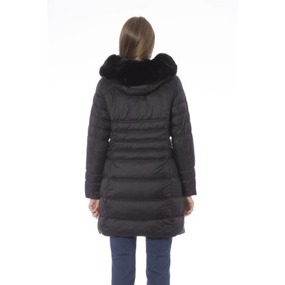 Schicke schwarze Daunenjacke aus Polyester