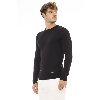 Baldinini Trend Black Modal Men Sweater