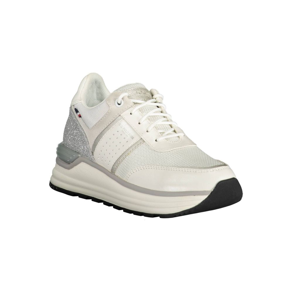 Sneaker in poliestere bianco