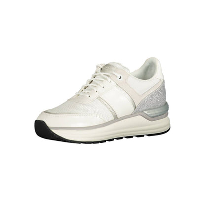 Sneaker in poliestere bianco