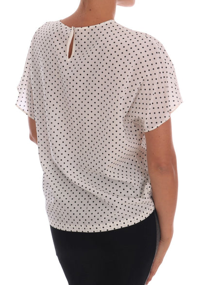 Chic Polka Dot Silk Blouse