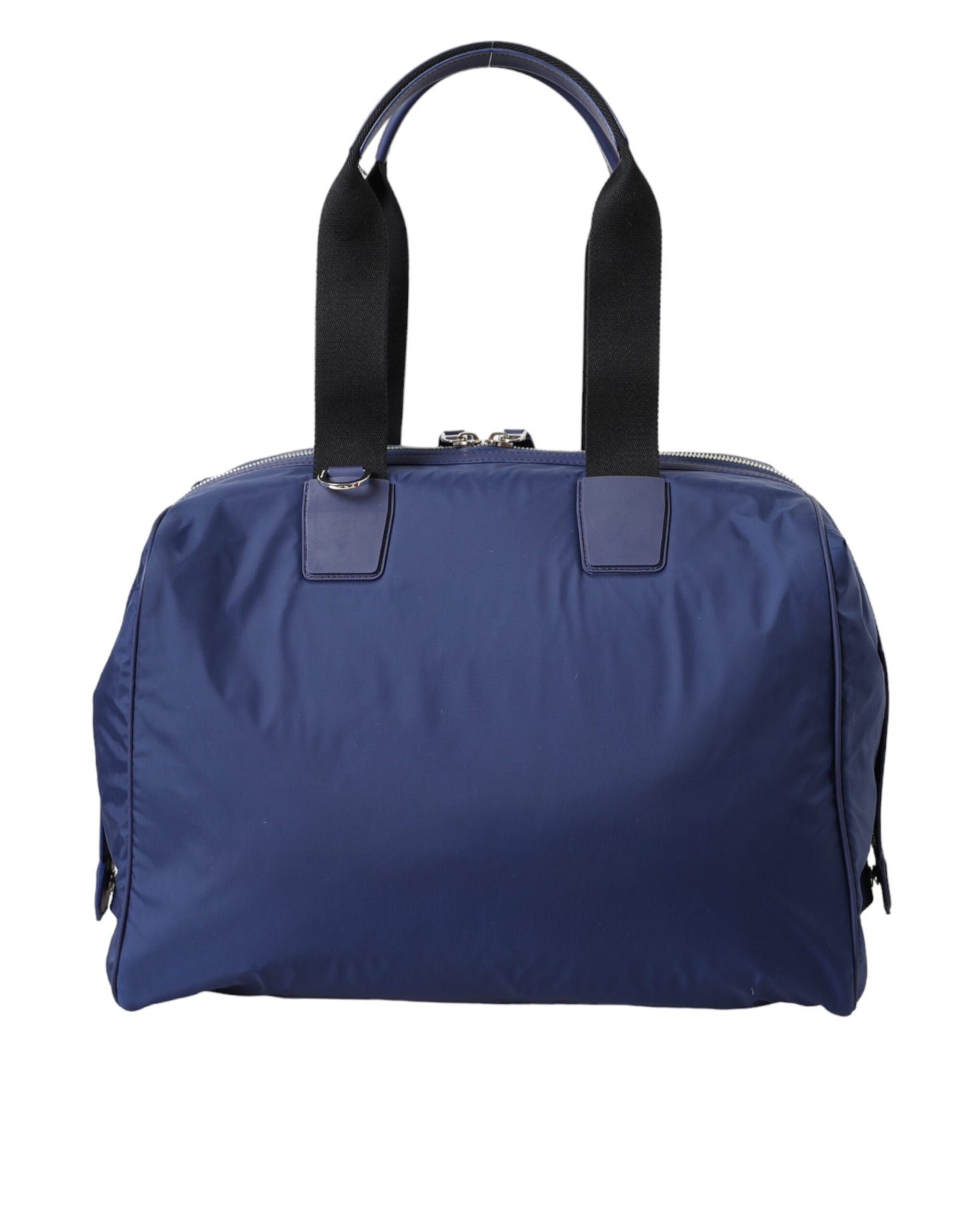 Dolce & Gabbana Blue Nylon Calfskin Hand Shoulder Duffel Bag