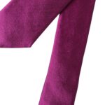 Dolce & Gabbana Purple Solid Satin Silk Adjustable Men Tie