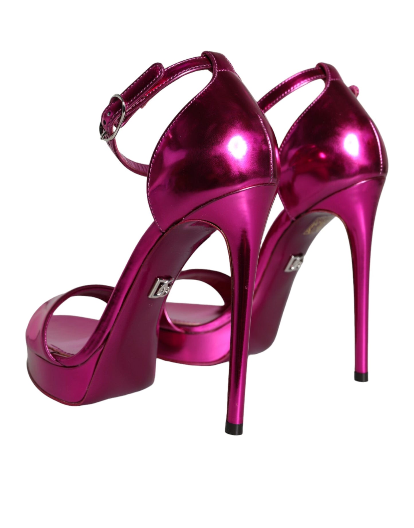 Fuchsia KEIRA Heels Ankle Strap Sandals Shoes