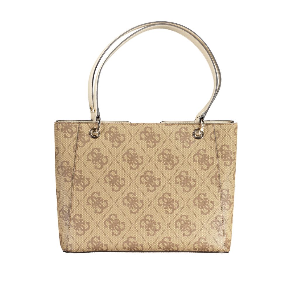 Beige Polyethylene Handbag