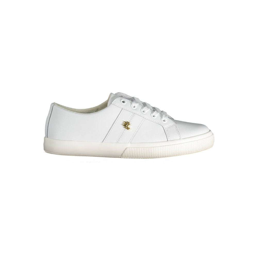 White Polyester Sneaker