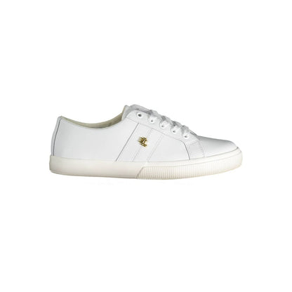 White Polyester Sneaker