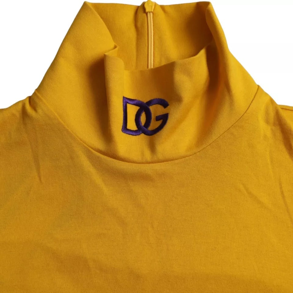 Dolce & Gabbana Dark Yellow Turtleneck Long Sleeves Sweater