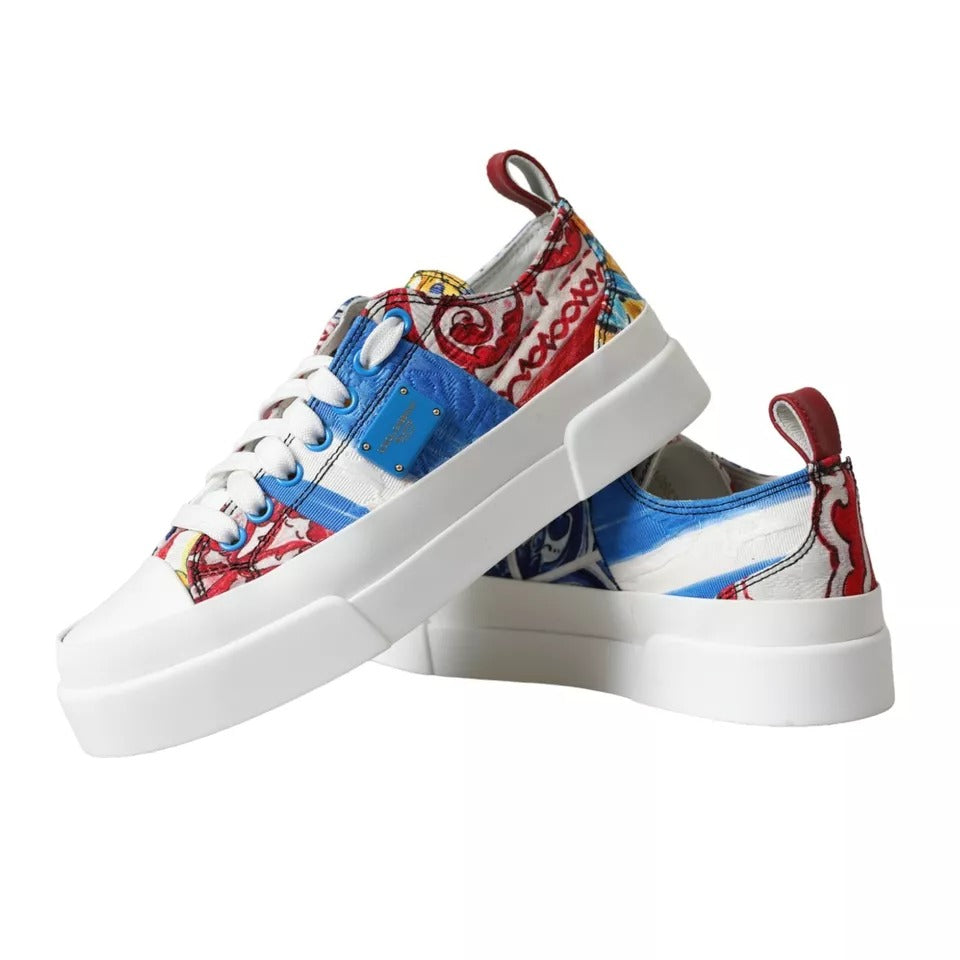 Multicolor Patchwork Low Top Sneakers Shoes