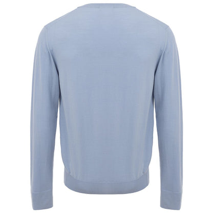 Brioni Light Blue Wool Sweater