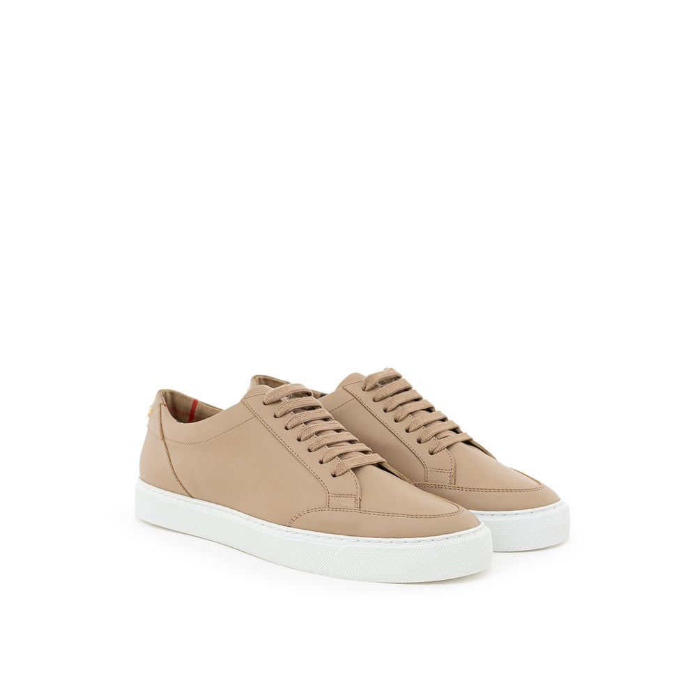 Beige Leather Sneaker