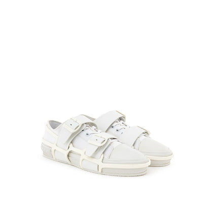 Burberry White Cotton Sneaker