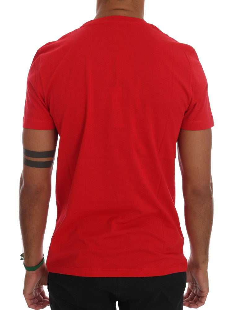 T-shirt girocollo RIDERS in cotone rosso