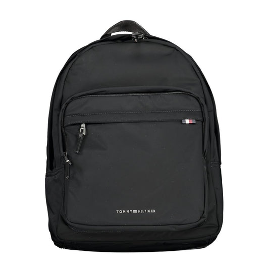 Tommy Hilfiger Black Polyester Backpack