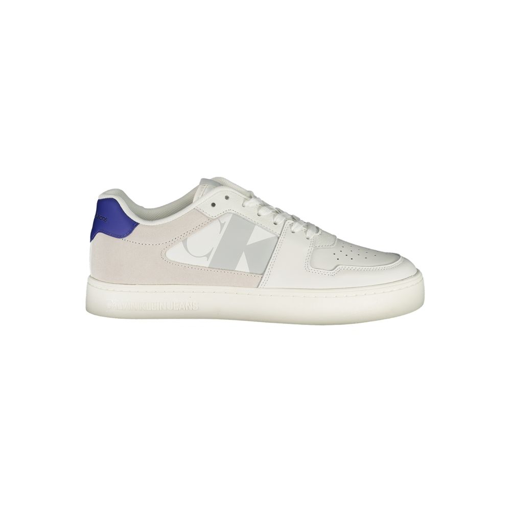 Calvin Klein White Leather Mens Sneaker