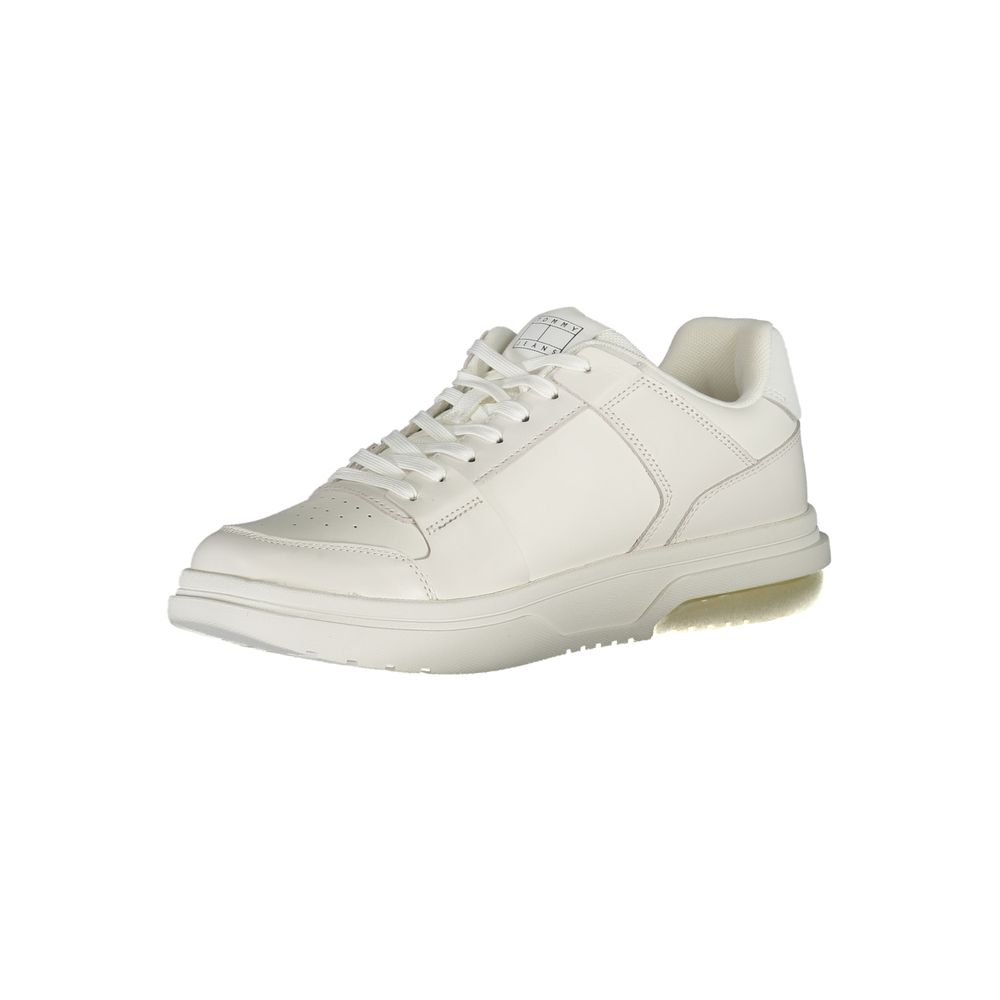 Tommy Hilfiger White Polyethylene Men Sneaker