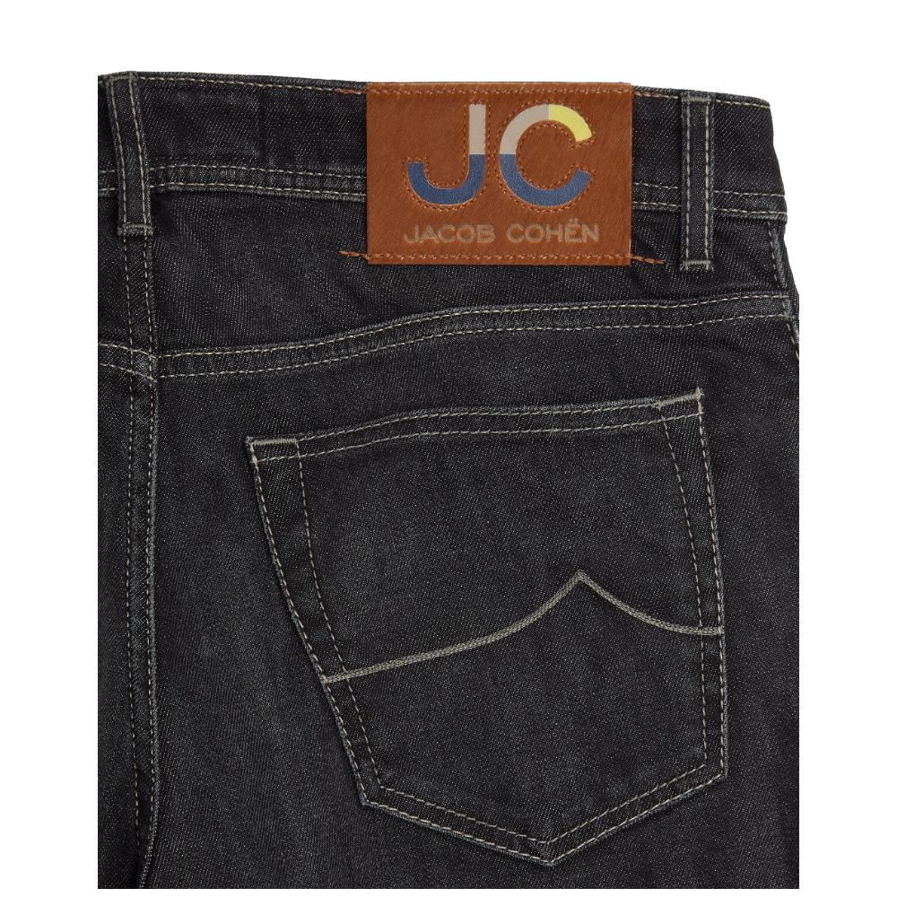 Jacob Cohen Black Cotton Jeans & Pant