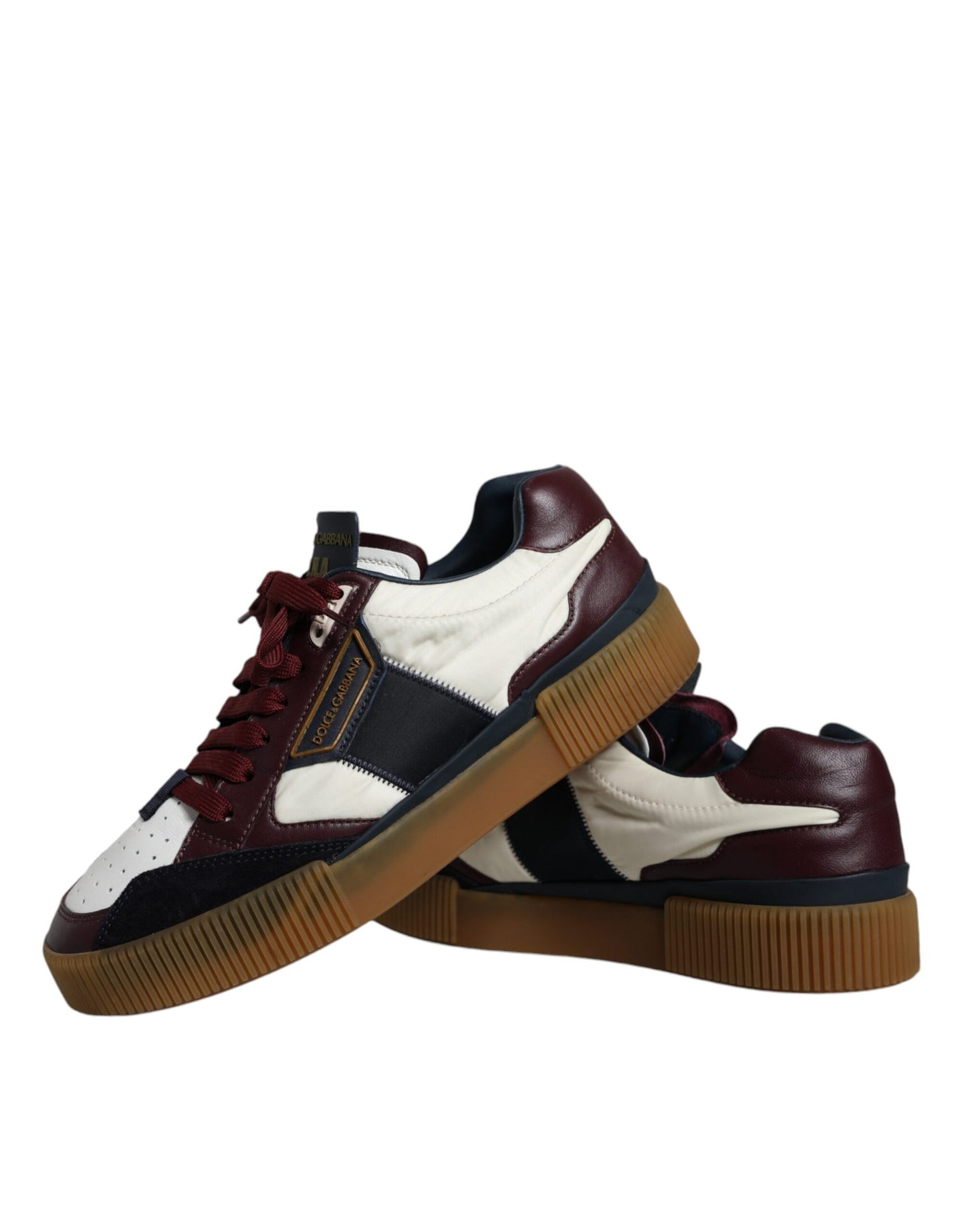 Dolce & Gabbana Multicolor Miami Leather Low Top Sneakers Shoes