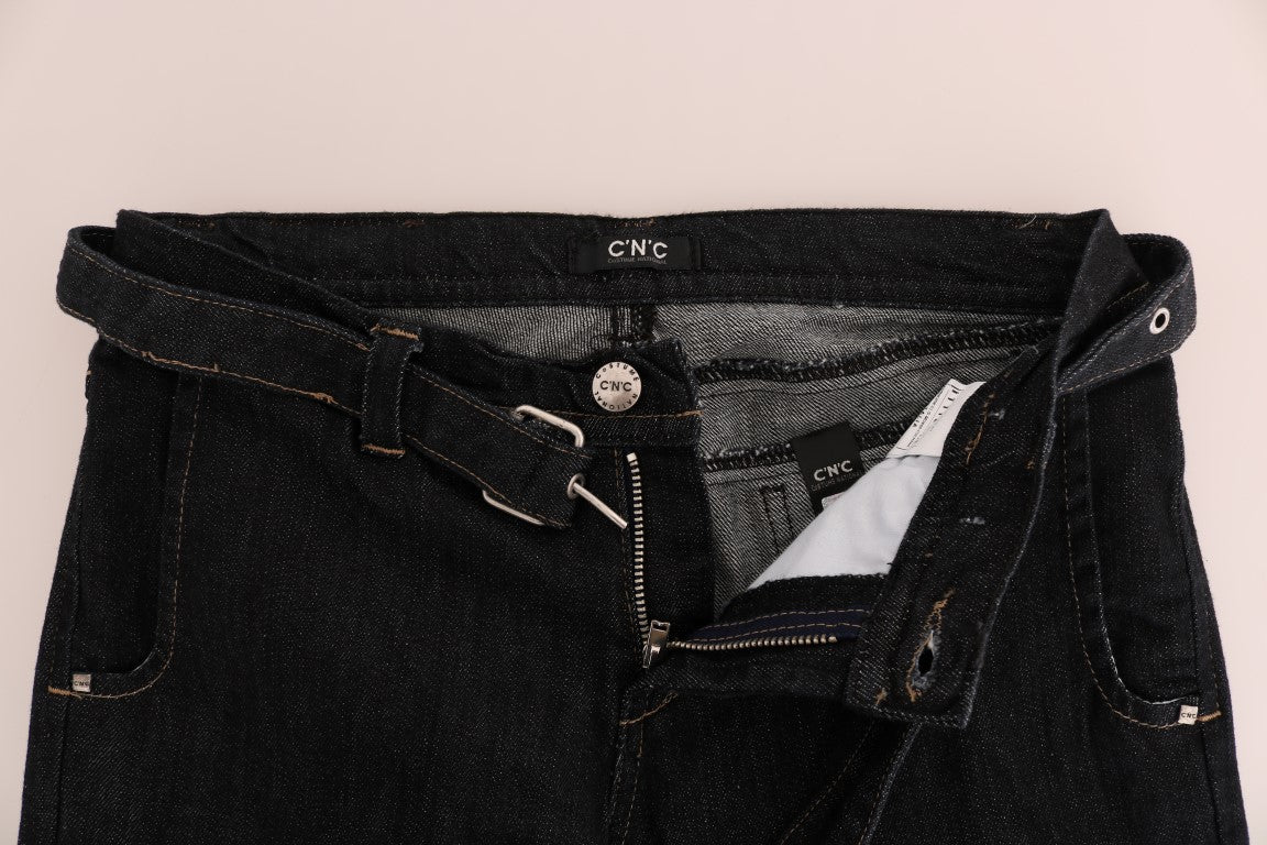 Jeans slim fit in cotone elasticizzato blu