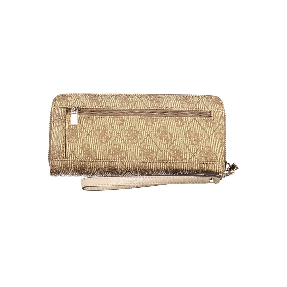 Guess Jeans Beige Polyethylene Wallet