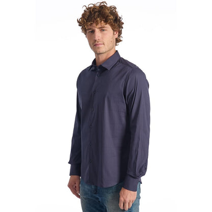 Baldinini Trend Blue Cotton Shirt