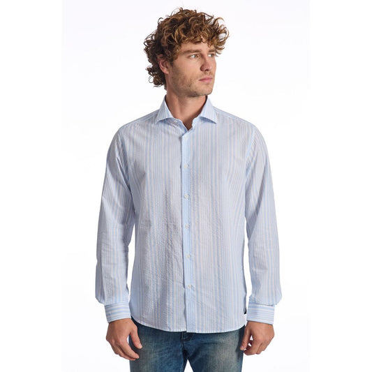 Baldinini Trend Light Blue Cotton Shirt