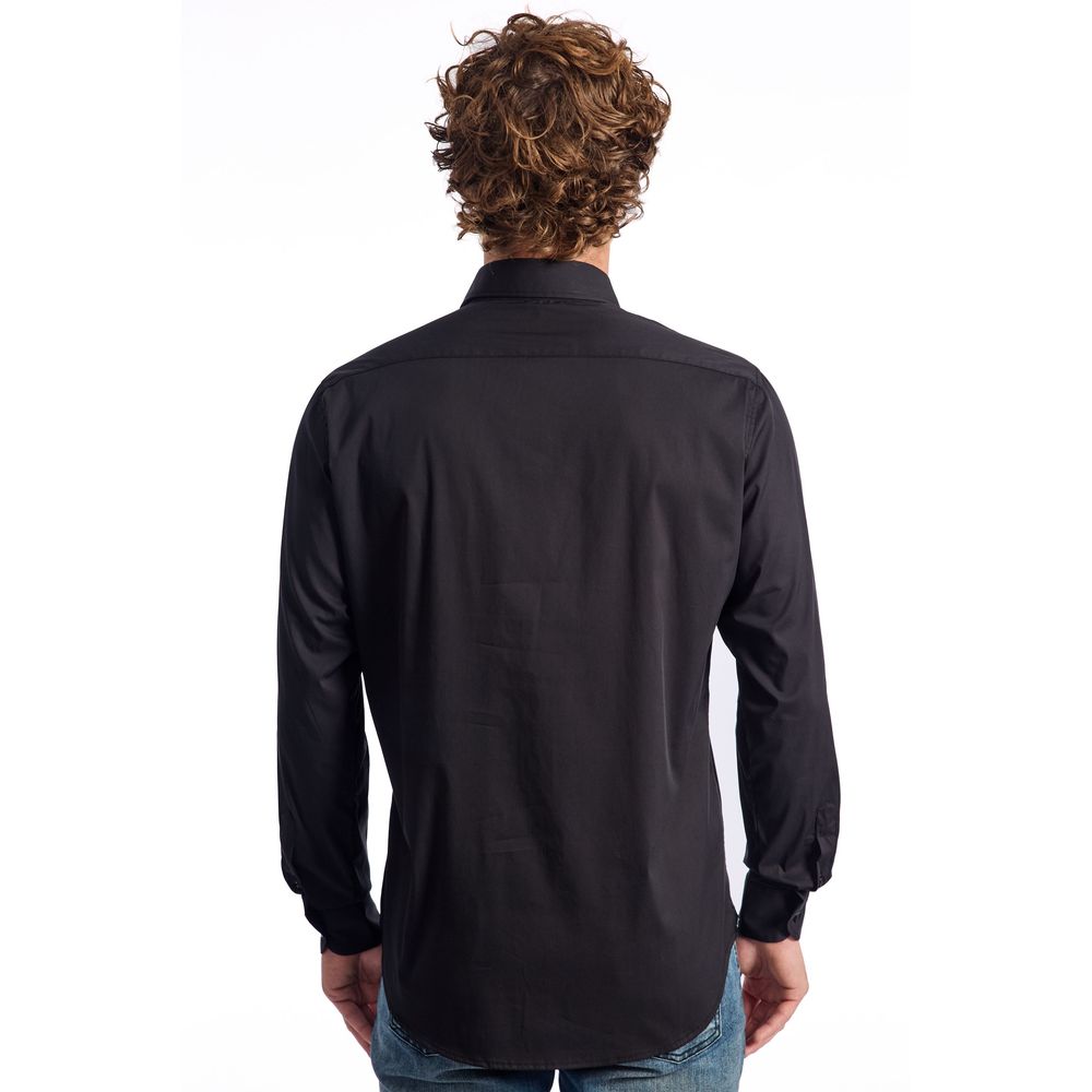 Baldinini Trend Black Cotton Shirt