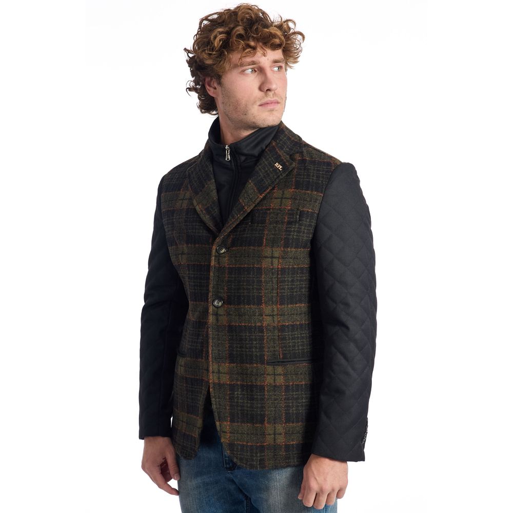 Roberto Pepe Luxury Brown Wool Jacket