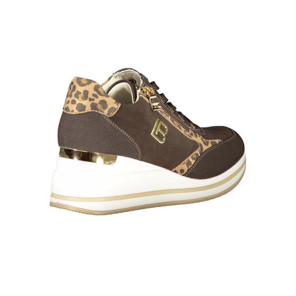 Laura Biagiotti Brown Polyester Sneaker