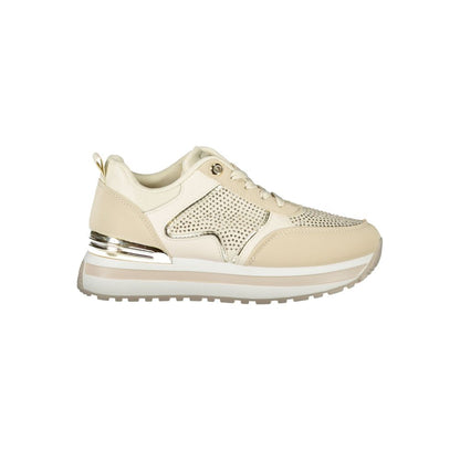 Laura Biagiotti Beige Polyester Sneaker