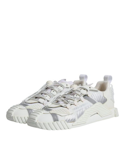 Dolce & Gabbana White Lace Up Low Top NS1 Sneakers Shoes