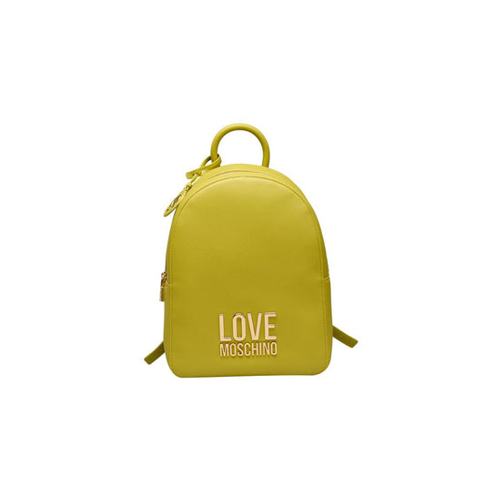 Love Moschino Yellow Polyethylene Backpack