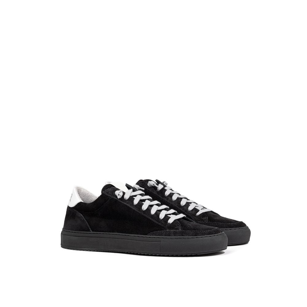 P448 Black Leather Scamociata Sneaker