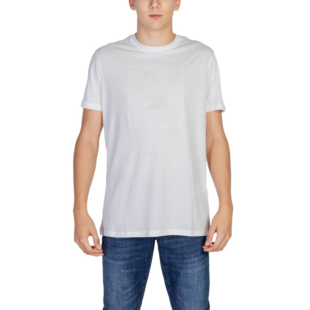 Armani Exchange Cream Cotton T-Shirt