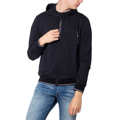 Armani Exchange Black Cotton Sweater