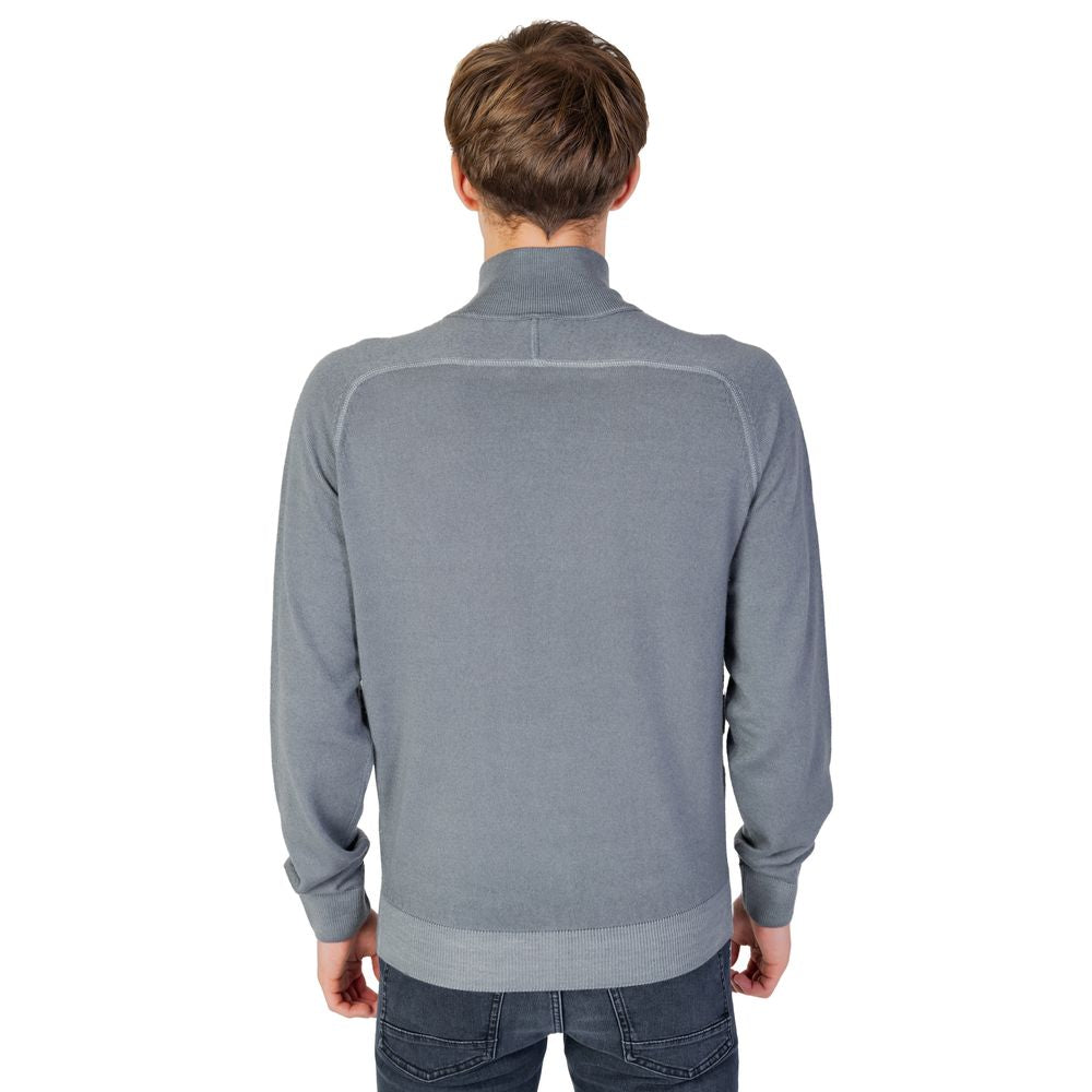 Hugo Boss Gray Wool Cardigan